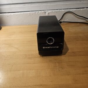Hunt Boston Electric Pencil Sharpener Black Model 17 Made Usa Tested&Works